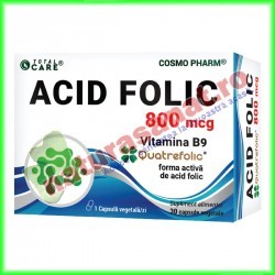 Acid Folic Quatrefolic 30 capsule - Cosmo Pharm - www.naturasanat.ro