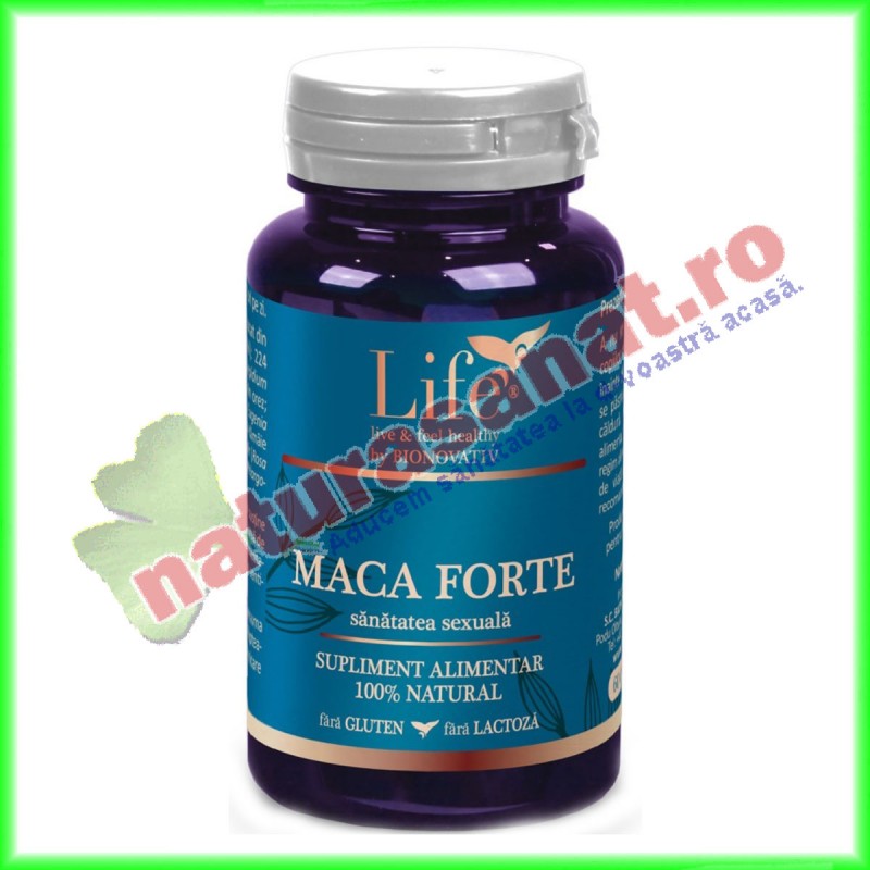Maca Forte 60 capsule - Bionovativ - Life - www.naturasanat.ro