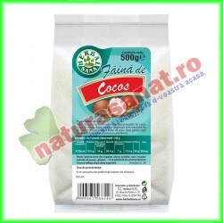 Faina de Cocos 500 g - Herbalsana - Herbavit - www.naturasanat.ro