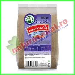 Seminte de In Faina 500 g - Herbalsana - Herbavit - www.naturasanat.ro
