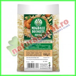Migdale Crude Decojite Fulgi 100 g - Herbalsana - Herbavit - www.naturasanat.ro