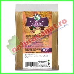 Ghimbir Pulbere 100 g - Herbalsana - Herbavit - www.naturasanat.ro