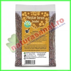 Mustar Brun Boabe 100 g - Herbalsana - Herbavit - www.naturasanat.ro
