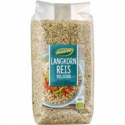 Orez Brun cu Bob Lung, eco-bio, 1kg - Dennree - www.naturasanat.ro