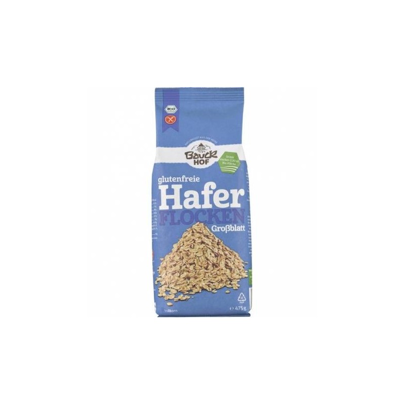 Fulgi mari de ovaz, fara gluten, eco-bio, 475g - Bauck Hof - www.naturasanat.ro