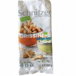 Mini grisine cu susan, fara gluten, eco-bio, 100g - Schnitzer - www.naturasanat.ro