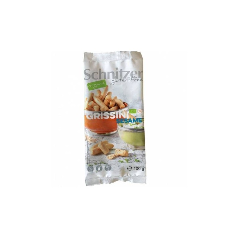 Mini grisine cu susan, fara gluten, eco-bio, 100g - Schnitzer - www.naturasanat.ro