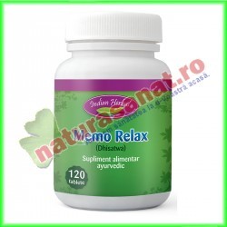Memo Relax 120 tablete - Indian Herbal - www.naturasanat.ro