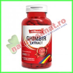 Ghimbir Extract 60 capsule - Ad Natura - Adserv - www.naturasanat.ro