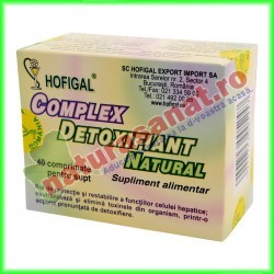 Complex Detoxifiant Natural 40 comprimate - Hofigal - www.naturasanat.ro