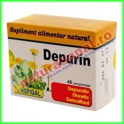 Depurin 40 comprimate - Hofigal - www.naturasanat.ro