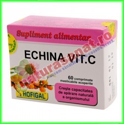 Echina Vitamina C 60 comprimate - Hofigal - www.naturasanat.ro