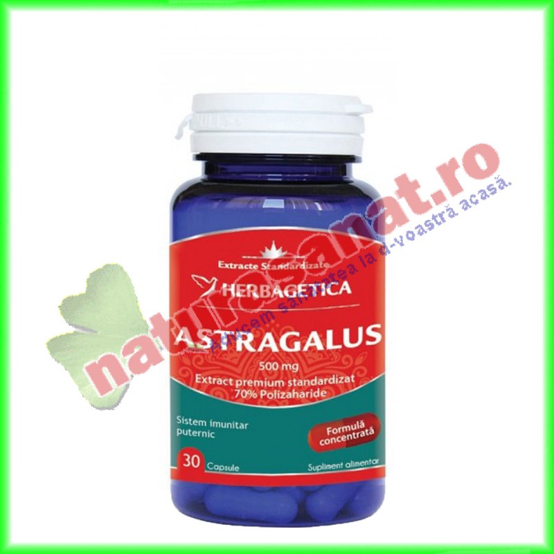Astragalus 30 capsule - Herbagetica - www.naturasanat.ro