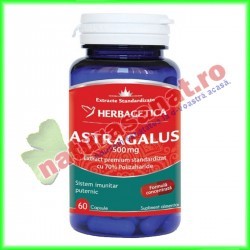 Astragalus 60 capsule - Herbagetica - www.naturasanat.ro