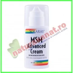 MSM Advanced Cream 85 g - Solaray - Secom - www.naturasanat.ro