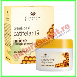 Crema de zi catifelanta cu miere si laptisor de matca 50 ml - Cosmetic Plant