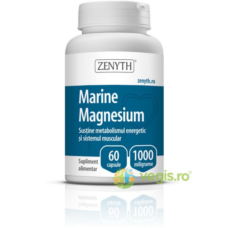 Magnesium Marine 1000 mg 60 capsule - Zenyth Pharmaceuticals - www.naturasanat.ro