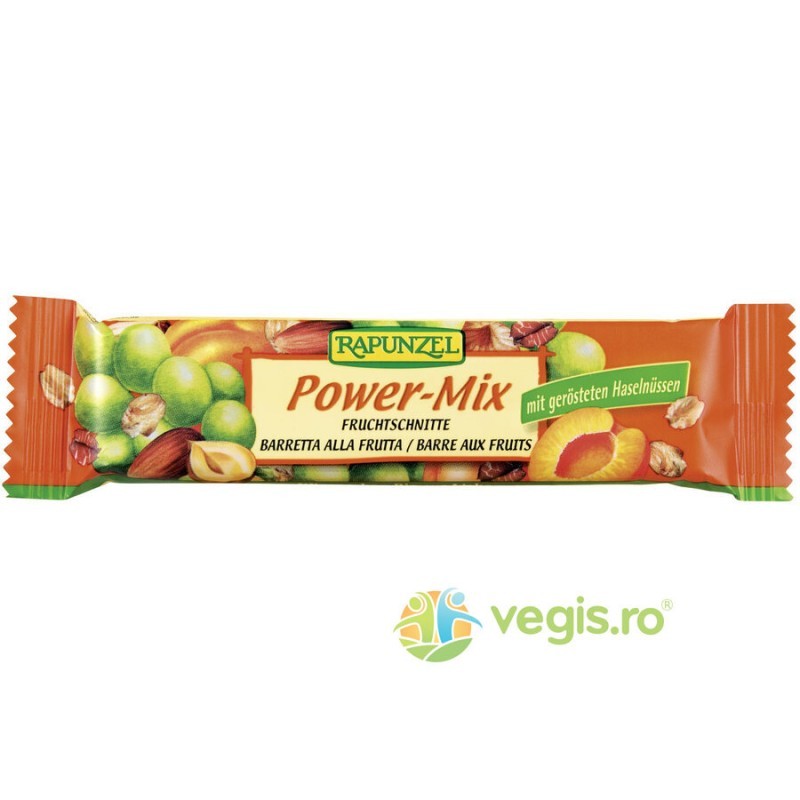 Baton Proteic Power Mix Ecologic/Bio 40 g - Rapunzel - www.naturasanat.ro