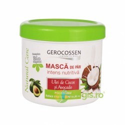 Masca pentru Par Intens Nutritiva cu Cocos BIO si Avocado Natural Care 450 ml - Gerocossen - www.naturasanat.ro