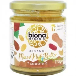 Unt din Mix de Nuci Ecologic/Bio 170 g - Biona - www.naturasanat.ro