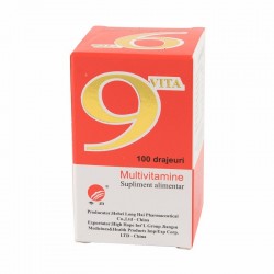 Multivitamine 9Vita, 100 drajeuri, China - www.naturasanat.ro