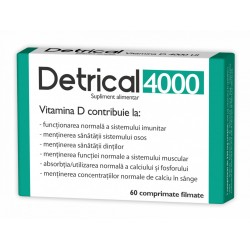 Detrical Vitamina D 4000UI, 60 comprimate, Zdrovit - www.naturasanat.ro