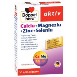 Calciu Magneziu Zinc Seleniu, 30 tablete, Doppelherz - www.naturasanat.ro