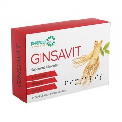 Ginsavit, 24 capsule, Pharco - www.naturasanat.ro