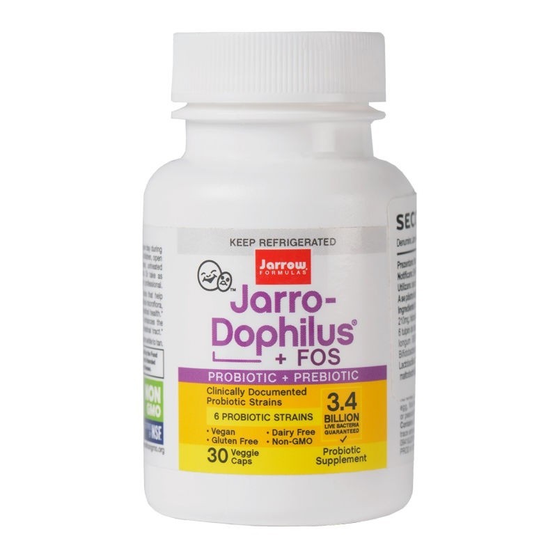 Jarro Dophilus Fos Jarrow Formulas, 30 capsule, Secom - www.naturasanat.ro