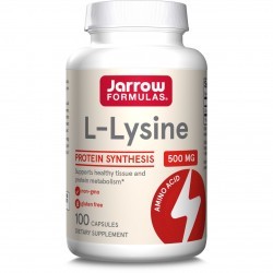 L-Lysine 500mg Jarrow Formulas, 100 capsule, Secom - www.naturasanat.ro