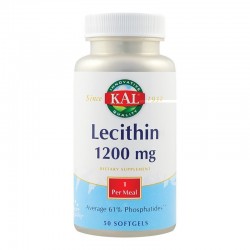 Lecithin 1200mg Kal, 50 comprimate, Secom - www.naturasanat.ro