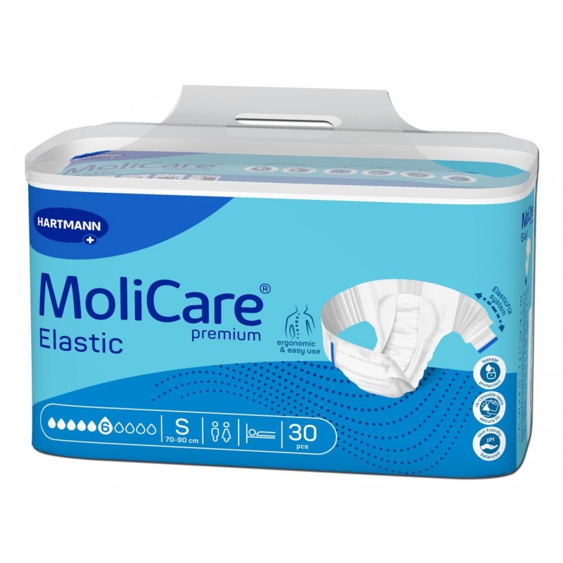 MoliCare Premium Elastic Scutece adulti 6 pic, marime S, 30 bucati, Hartmann - www.naturasanat.ro