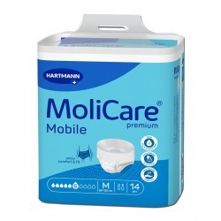 MoliCare Premium Mobile 6 picaturi - Chiloti adulti pentru incontinenta, marime M, 14 buc, Hartmann - www.naturasanat.ro