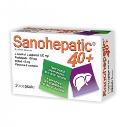 Sanohepatic 40+, 30 capsule, Zdrovit - www.naturasanat.ro