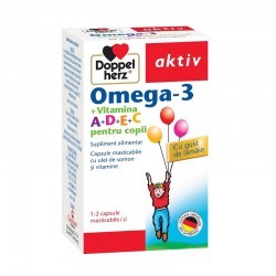 DOPPELHERZ Omega3+Vit copii x30cp.mast - www.naturasanat.ro
