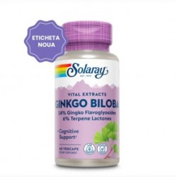 Ginkgo Biloba, 60mg, 60 capsule Jarrow Formulas, Secom - www.naturasanat.ro