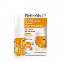 D400 Junior Vitamin D Oral Spray 15 ml, BetterYou - www.naturasanat.ro