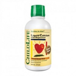Calcium With Magnesium pentru copii Childlife Essentials 474ml Secom - www.naturasanat.ro