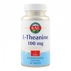 L-Theanine 100mg Kal, 30 tablete, Secom - www.naturasanat.ro