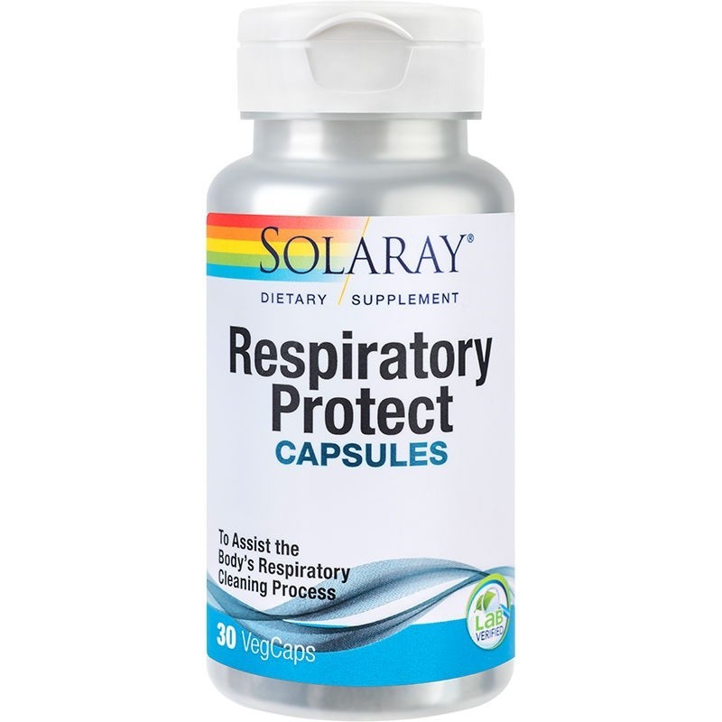 Respiratory Protect Capsules Solaray, 30 capsule, Secom - www.naturasanat.ro