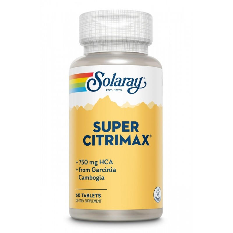 Super CitriMax (Garcinia cambogia) 750mg Solaray 60 tablete Secom - www.naturasanat.ro
