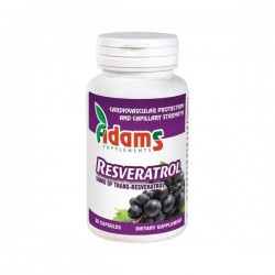 Resveratrol 50mg x 30cps (Adams) - www.naturasanat.ro