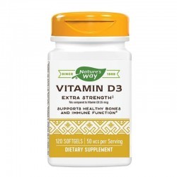Vitamina D3 2000 UI Nature s Way, 120 capsule, Secom - www.naturasanat.ro