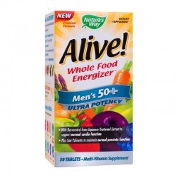 Alive Once Daily Mens 50+ Ultra Nature s Way, 30 tablete, Secom - www.naturasanat.ro