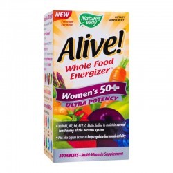Alive Once Daily Women 50+ Ultra Nature s Way, 30 tablete, Secom - www.naturasanat.ro