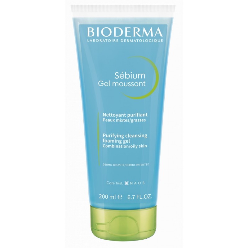 Gel spumant purifiant Sebium, 200 ml, Bioderma - www.naturasanat.ro