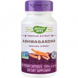 Ashwagandha SE 500mg Nature s Way, 60 capsule, Secom - www.naturasanat.ro