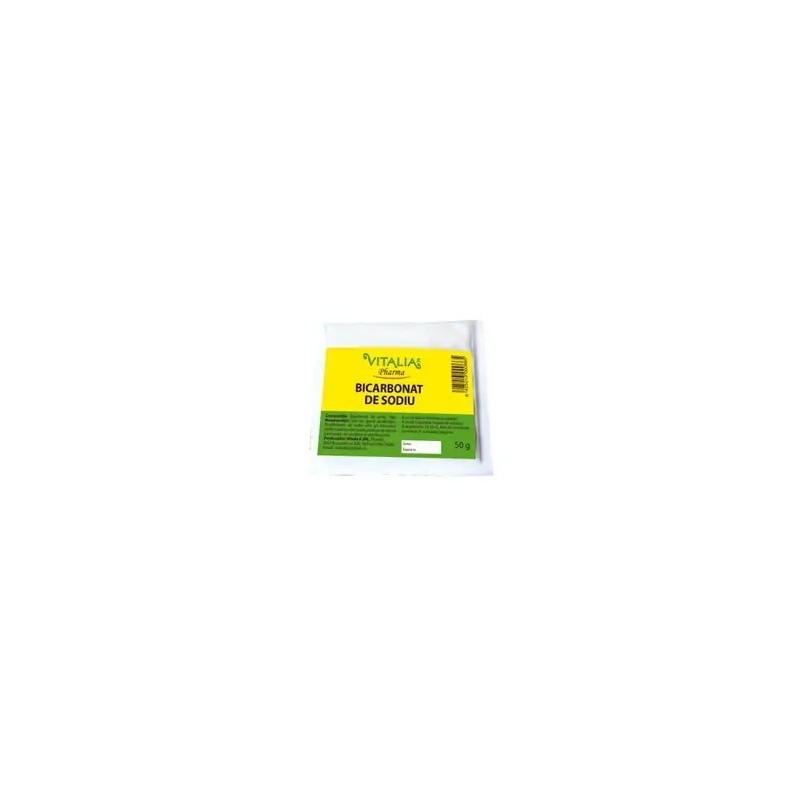 Bicarbonat de sodiu x 50g (Vitalia) - www.naturasanat.ro