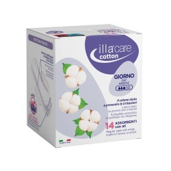 Illa Care BUMBAC Absorbante de zi, 14buc - www.naturasanat.ro