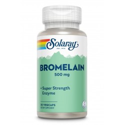 Bromelain 500mg Solaray, 30 capsule, Secom - www.naturasanat.ro